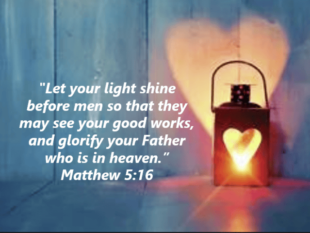 Let Your Light Shine – God has your back!